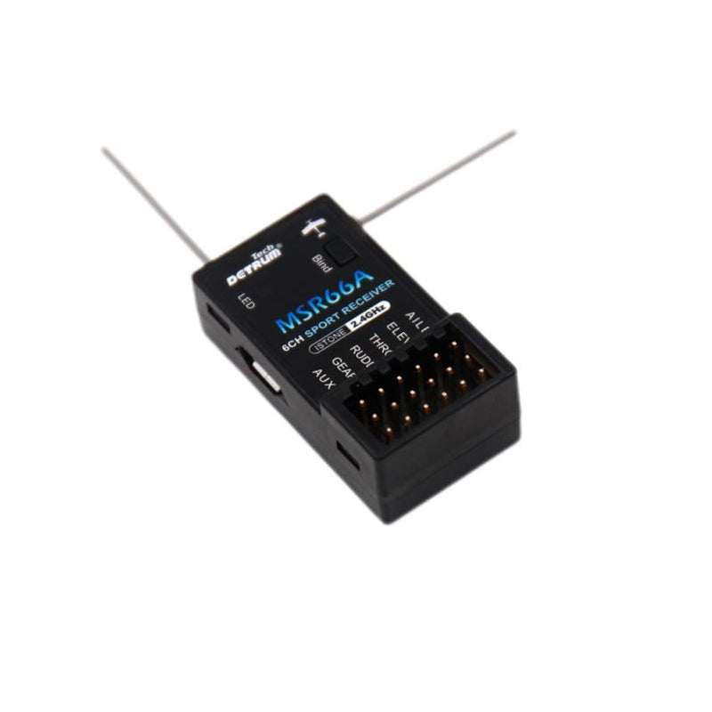 Detrum MSR66A 6CH 2.4Ghz Mini Receiver iStone 6-Axis Gyro Stabilizer w/ ABS System - DTM-R005