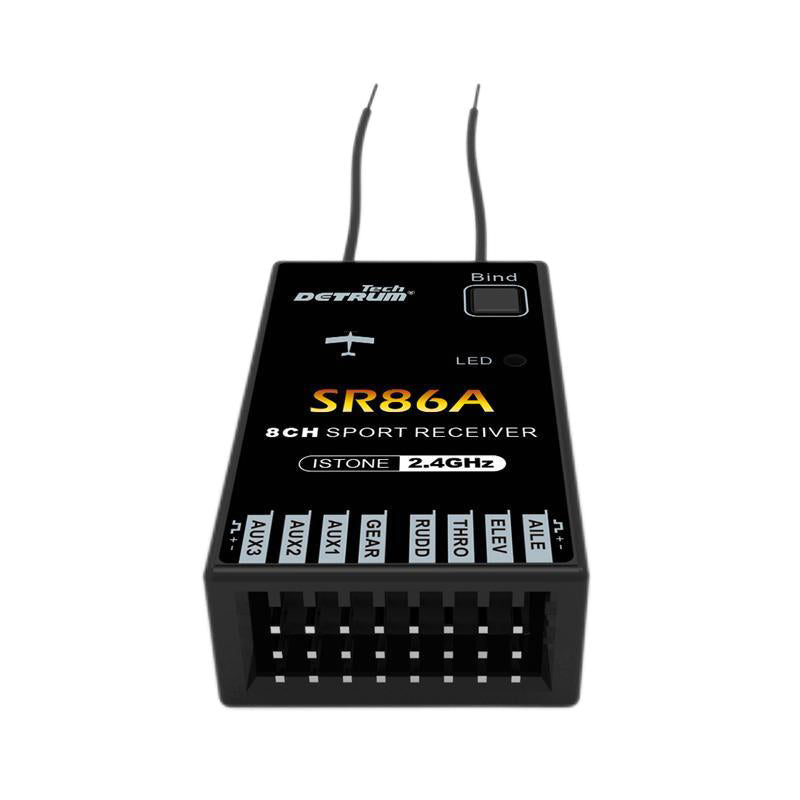 Detrum SR86A 8CH 2.4Ghz Receiver with iStone 6-Axis Gyro Stabilizer w/ ABS System - DTM-R003