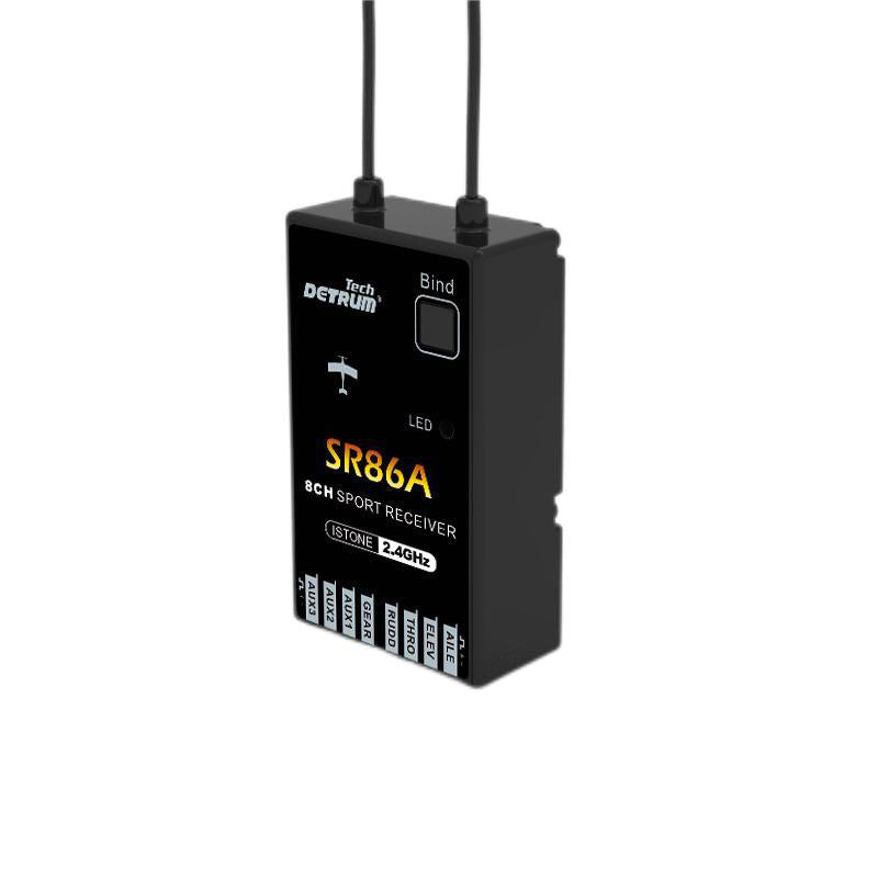 Detrum SR86A 8CH 2.4Ghz Receiver with iStone 6-Axis Gyro Stabilizer w/ ABS System - DTM-R003