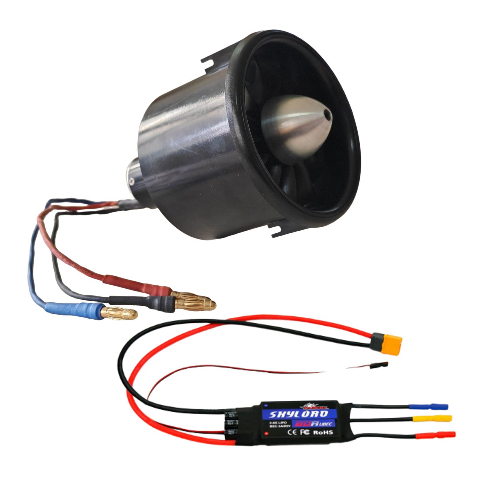Dynam-70mm-12-Blade-6S-EDF-System-TC-2860-2200KV-Brushless-Motor-80A-ESC-XT60-DY-1057