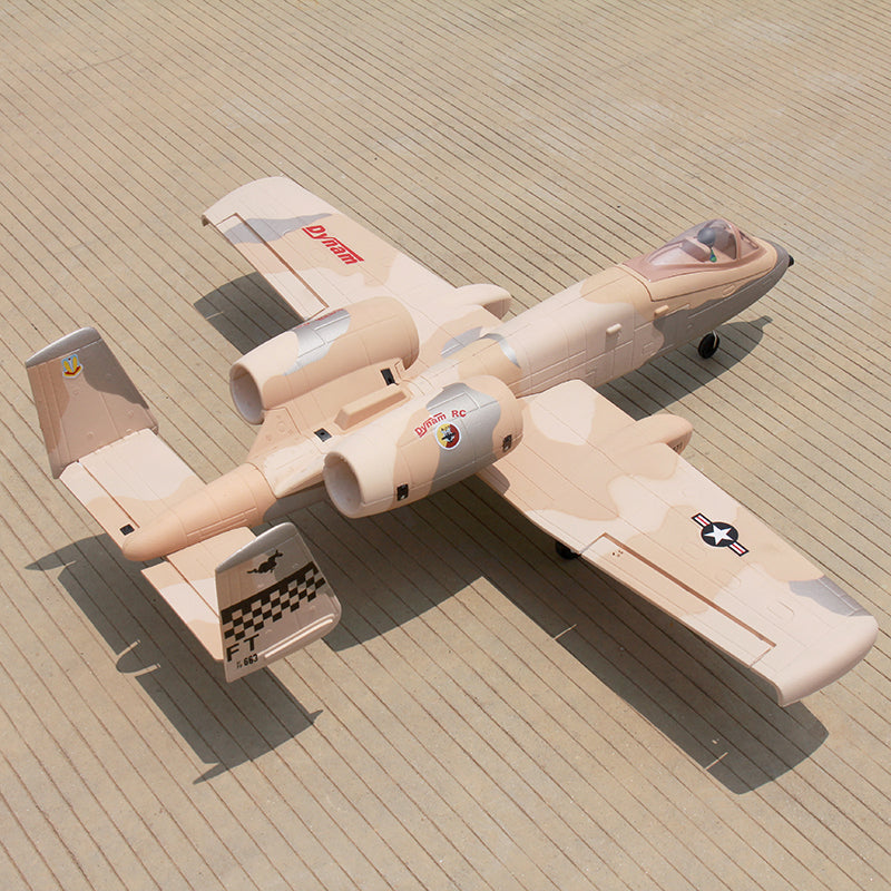 Dynam A10 Thunderbolt II V2 Desert Twin 64mm EDF RC Jet PNP/BNF/RTF - DY8933DS