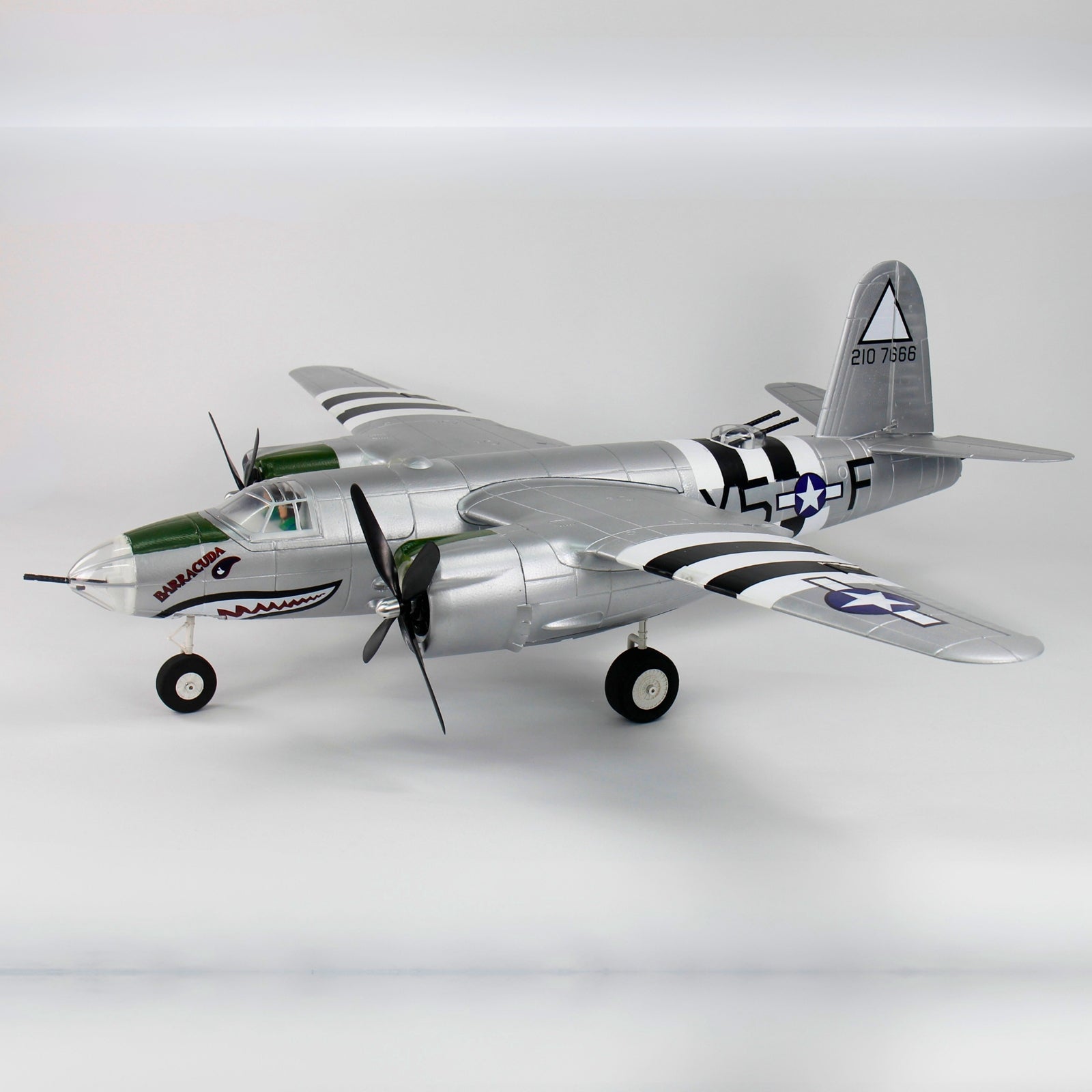 Dynam-B-26-Marauder-4S-Radio-Controlled-Twin-Warbird-Plane-1.5m-Flaps-Silver-DY8972SV-SRTF_11