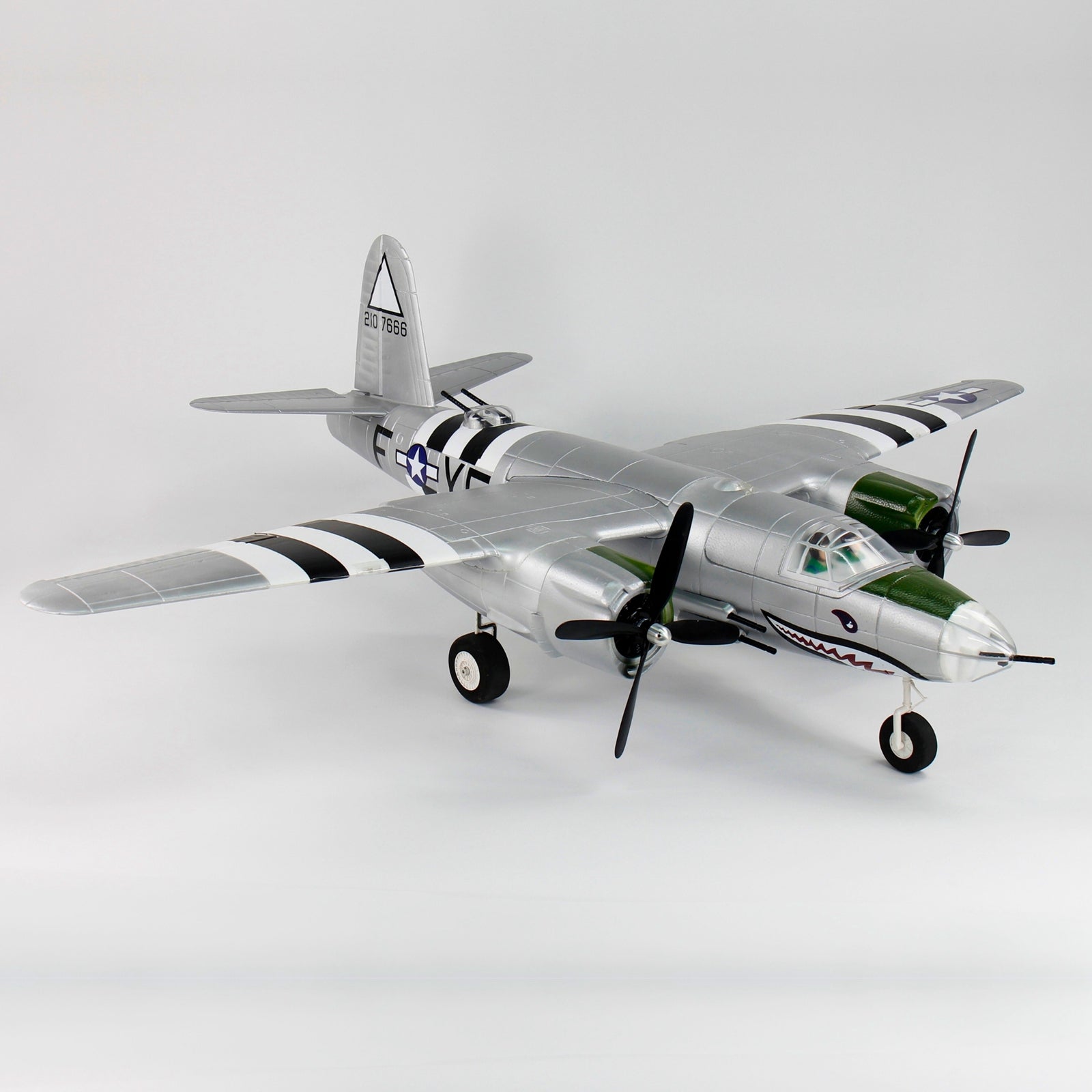 Dynam-B-26-Marauder-4S-Radio-Controlled-Twin-Warbird-Plane-1.5m-Flaps-Silver-DY8972SV-SRTF_12