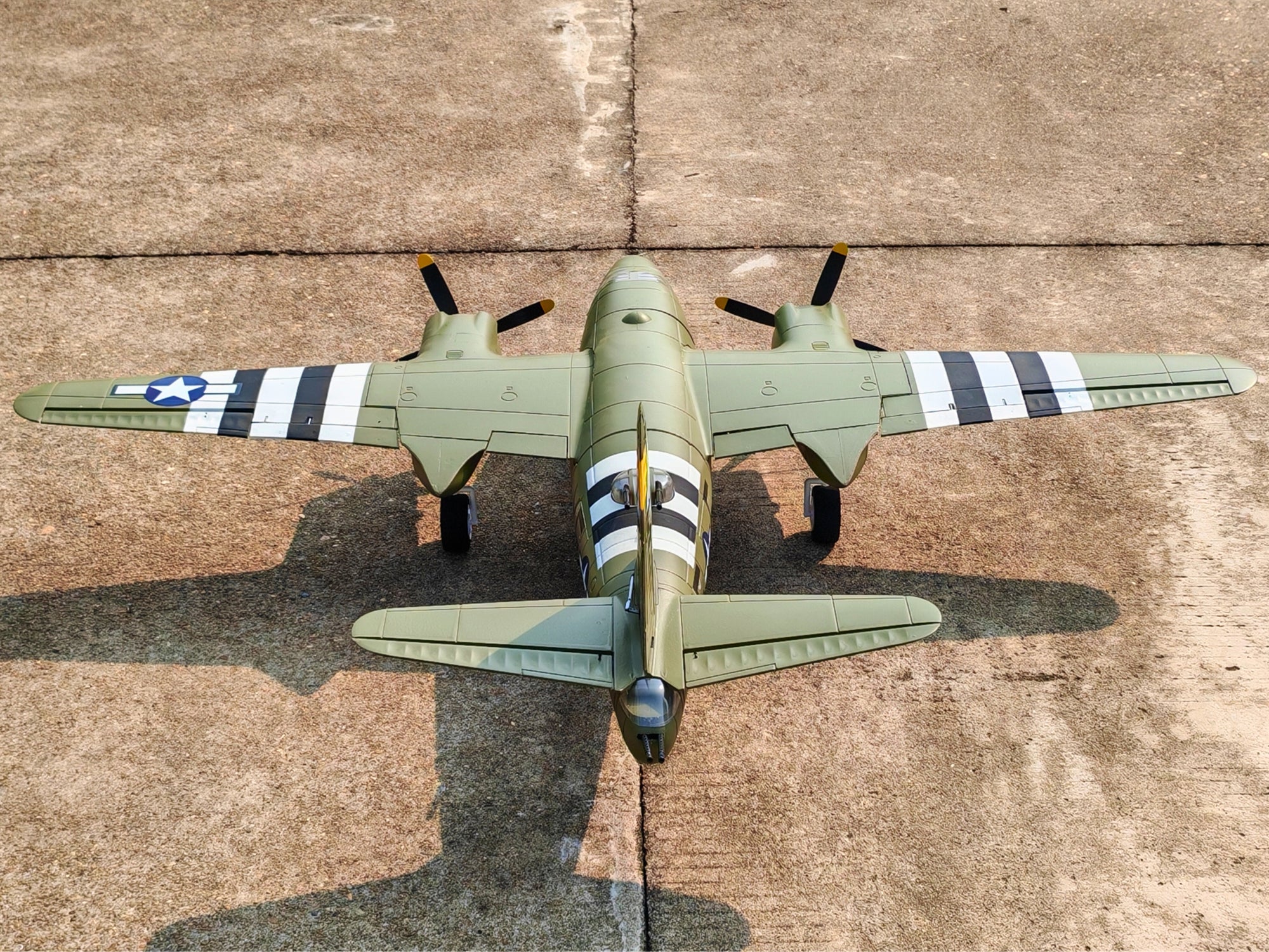 Dynam B 26 Marauder Green 4S RC Remote Controlled Twin Engine Warbird Aiplane 1500mm Wingspan Flaps PNP BNF SPNP RTF DY8972GN