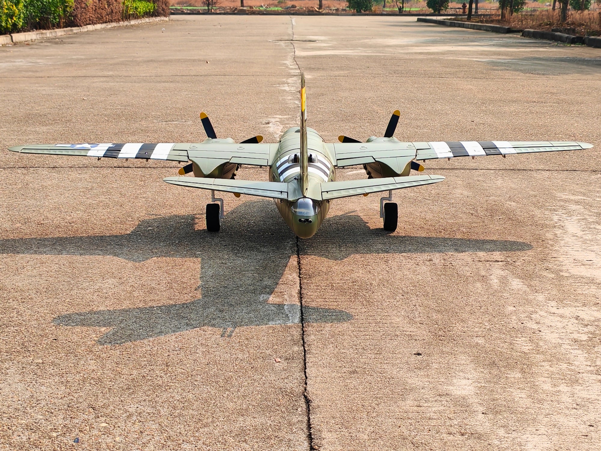 Dynam B 26 Marauder Green 4S RC Remote Controlled Twin Engine Warbird Aiplane 1500mm Wingspan Flaps PNP BNF SPNP RTF DY8972GN