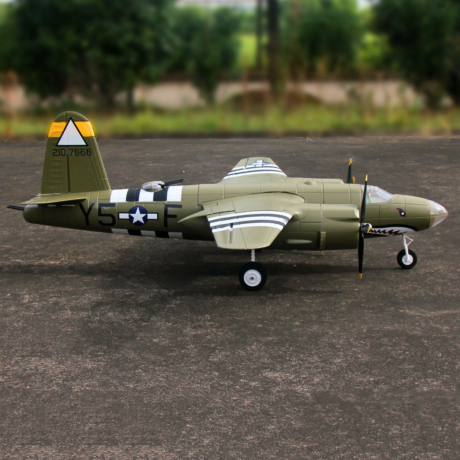 Dynam-B-26-Marauder-Green-4S-Twin-Engine-RC-Warbird-Plane-1.5m-SRTF-DY8972GN