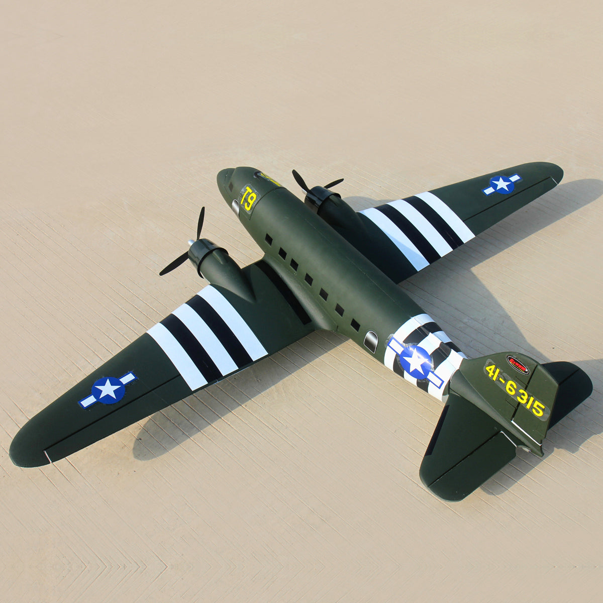 Dynam-C-47-Skytrain-V2-Green-RC-Radio-Controlled-Warbird-Plane-1500mm-Wingspan-PNP-SPNP-BNF-RTF-6C-DY8931GN