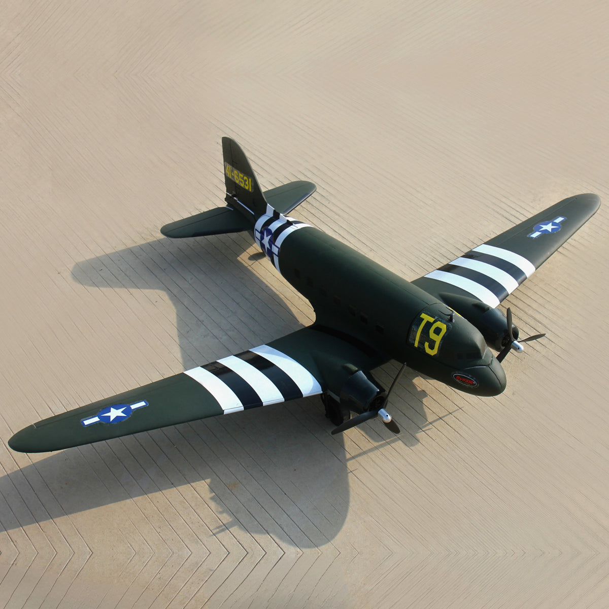 Dynam-C-47-Skytrain-V2-Green-RC-Radio-Controlled-Warbird-Plane-1500mm-Wingspan-PNP-SPNP-BNF-RTF-6C-DY8931GN
