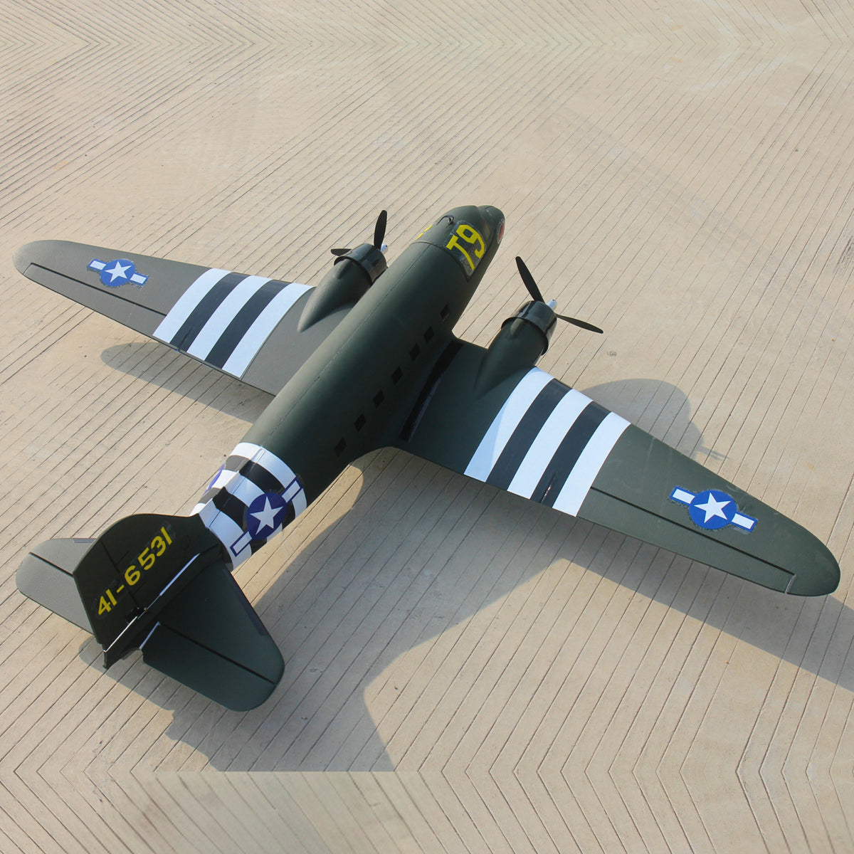 Dynam-C-47-Skytrain-V2-Green-RC-Radio-Controlled-Warbird-Plane-1500mm-Wingspan-PNP-SPNP-BNF-RTF-6C-DY8931GN