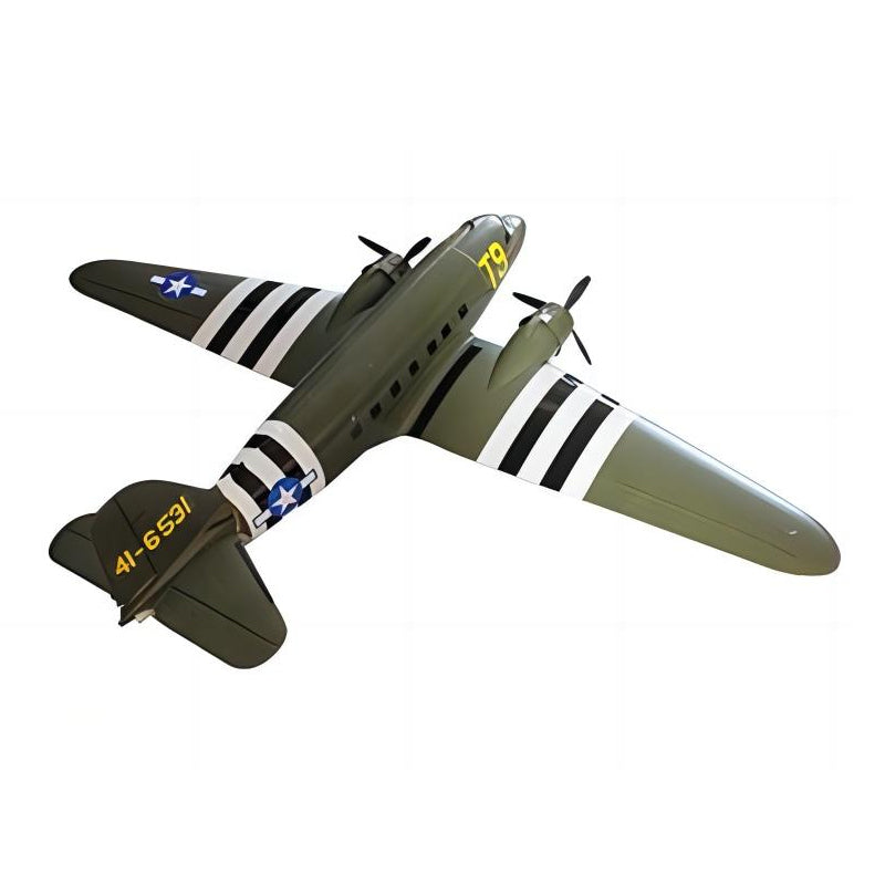 Dynam C47 Skytrain V2 Green RC Warbird Plane 1470mm 58inch Wingspan PNP/BNF/RTF - DY8931GN