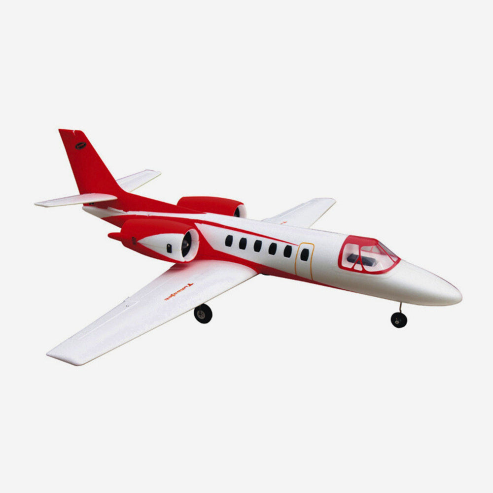 Dynam C-550 Turbo Jet V2 Red 4S Twin 64mm EDF RC Jet w/ Flaps
