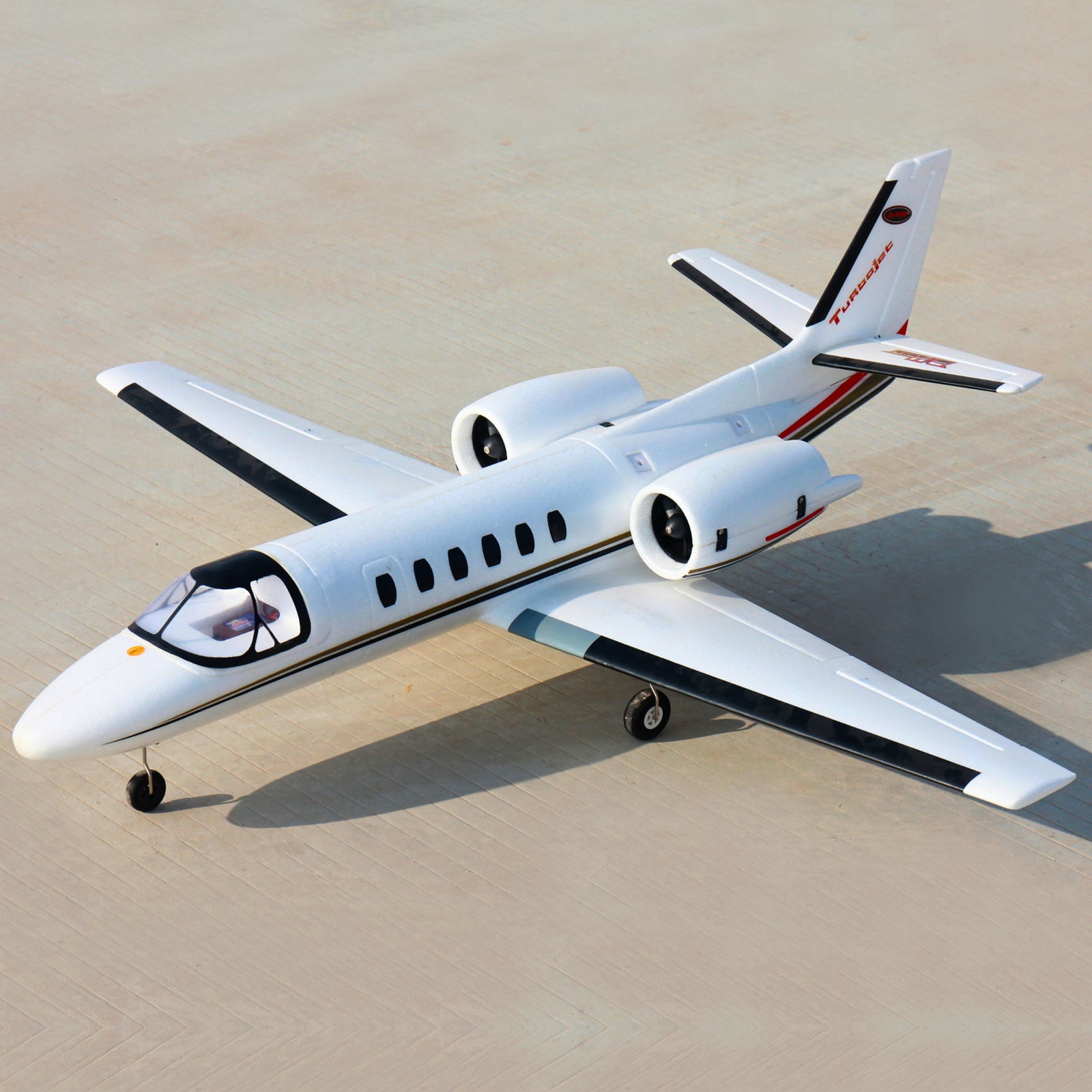 Dynam-Cessna-550-Turbo-Jet-V2-White-4S-Twin-64mm-EDF-Radio-Controlled-Jet-Flaps-PNP-iStone-BNF-SRTF-DY8937WT