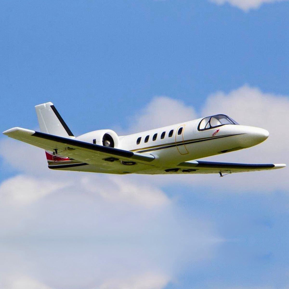 Dynam-Cessna-550-Turbo-Jet-V2-White-Twin-64mm-EDF-Jet-Radio-Controlled-Plane-SRTF-DY8937WT