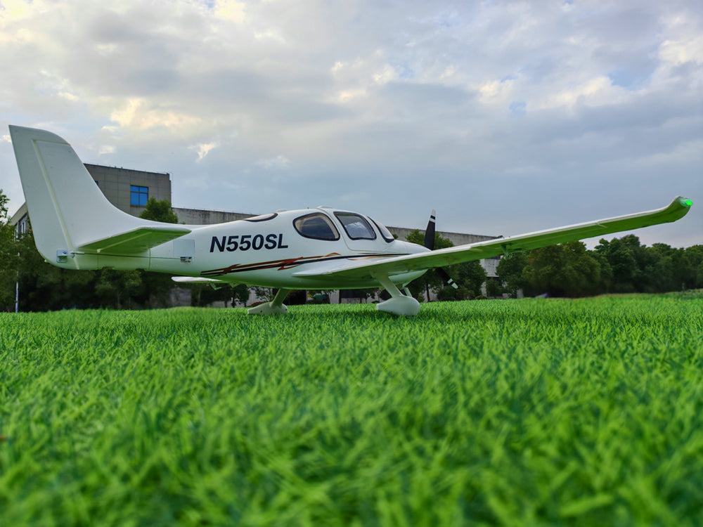 Dynam Cirrus SR22 V3 Trainer 4S White RC Scale Plane 1400mm PNP BNF RTF DY8935WT