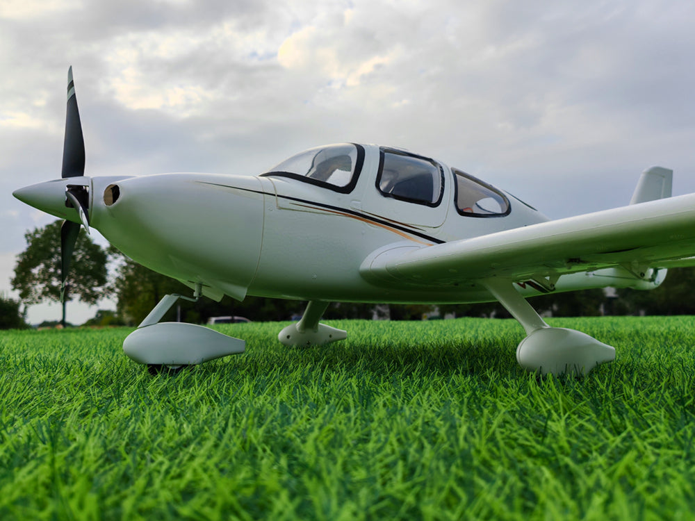 Dynam Cirrus SR22 V3 Trainer 4S White RC Scale Plane 1400mm PNP BNF RTF DY8935WT