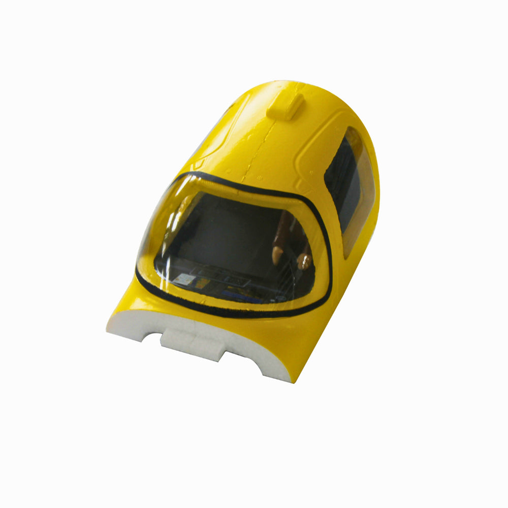 Dynam Cirrus SR22 V3 Yellow Cockpit Canopy Assembly