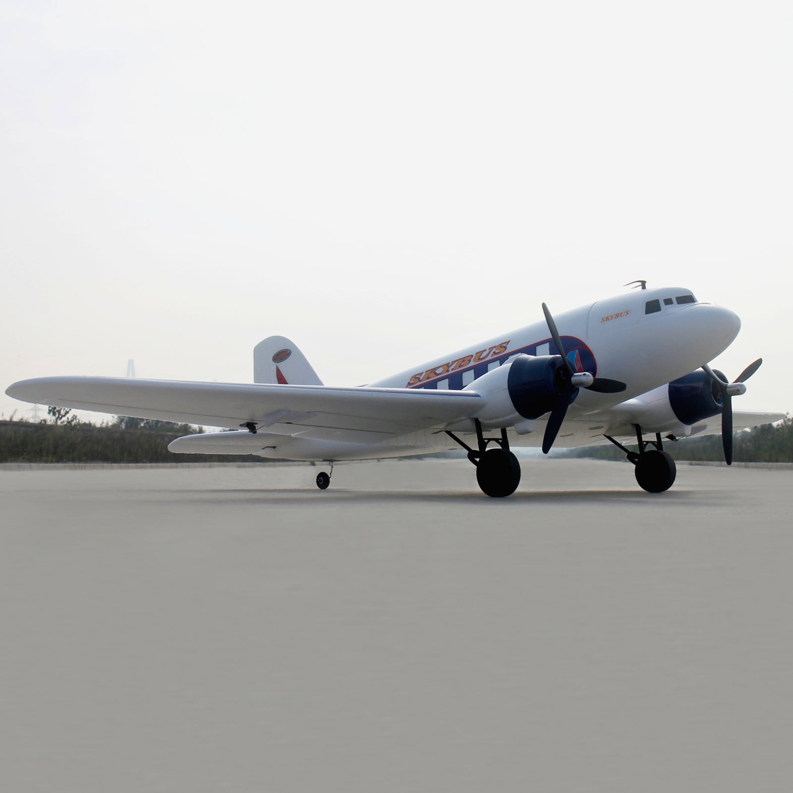 Dynam-DC-3-Skybus-White-RC-Radio-Controlled-Warbird-Airplane-1500mm-Wingspan-PNP-SPNP-BNF-RTF-6C-DY8931WT