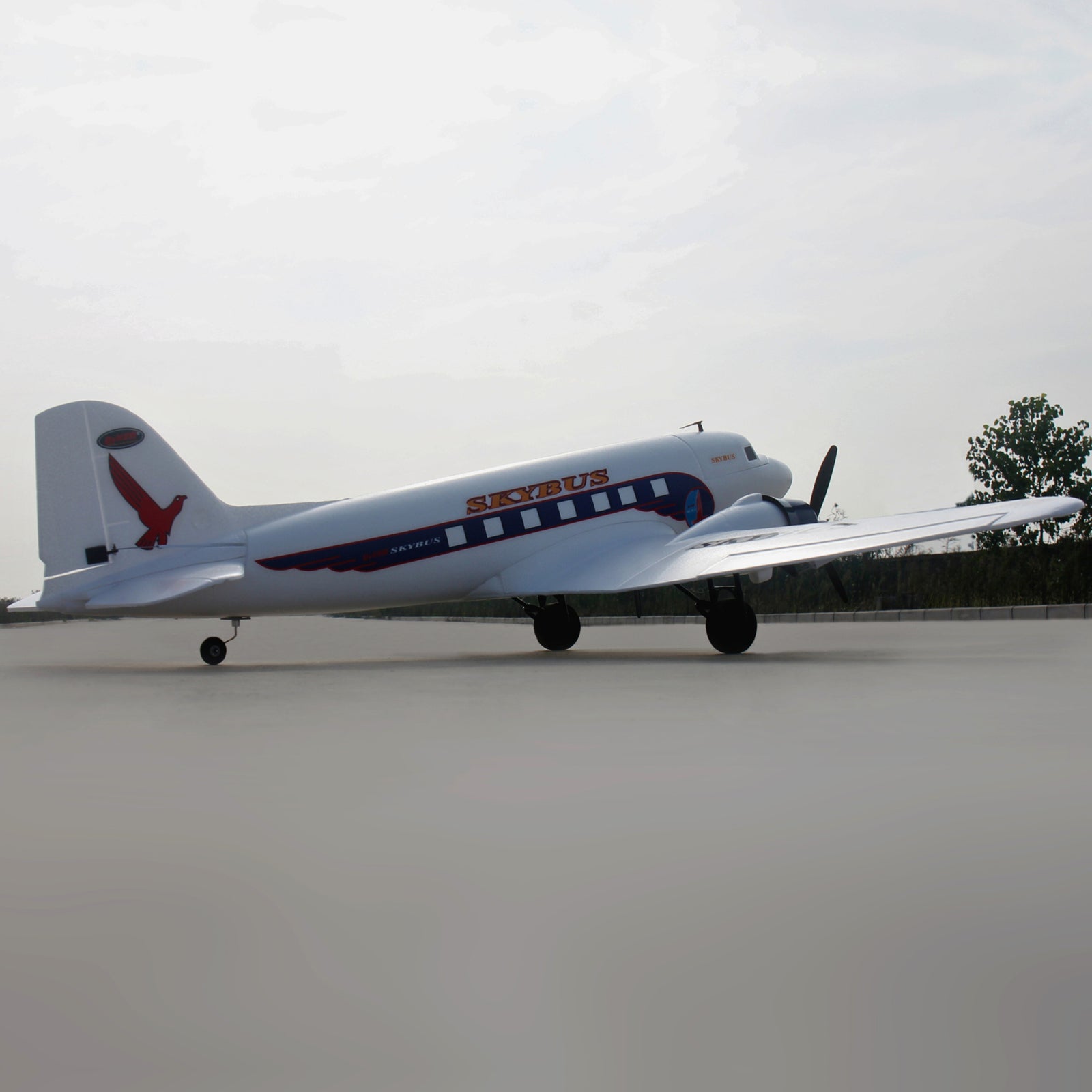 Dynam-DC-3-Skybus-White-RC-Radio-Controlled-Warbird-Airplane-1500mm-Wingspan-PNP-SPNP-BNF-RTF-6C-DY8931WT