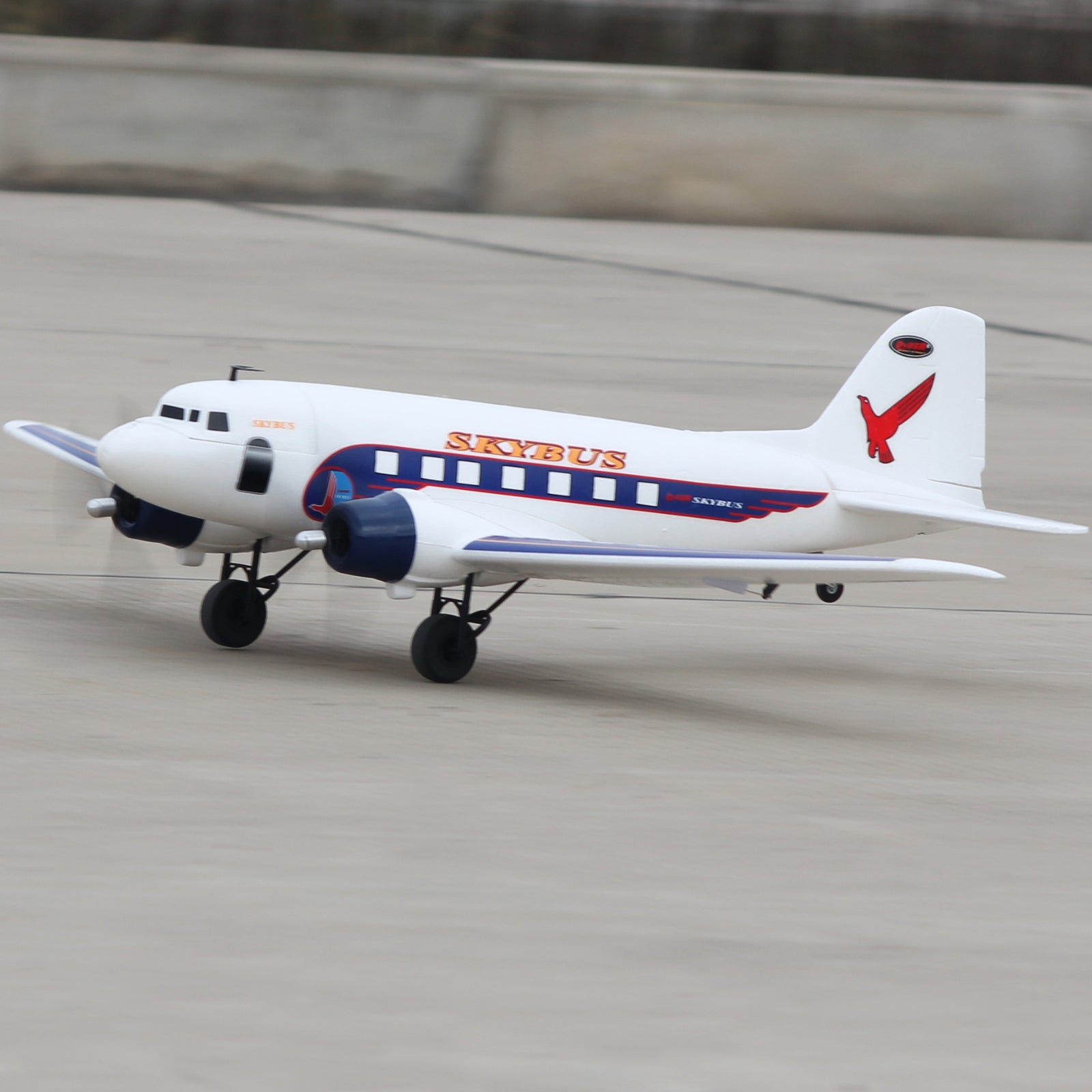 Dynam-DC-3-Skybus-White-RC-Radio-Controlled-Warbird-Airplane-1500mm-Wingspan-PNP-SPNP-BNF-RTF-6C-DY8931WT