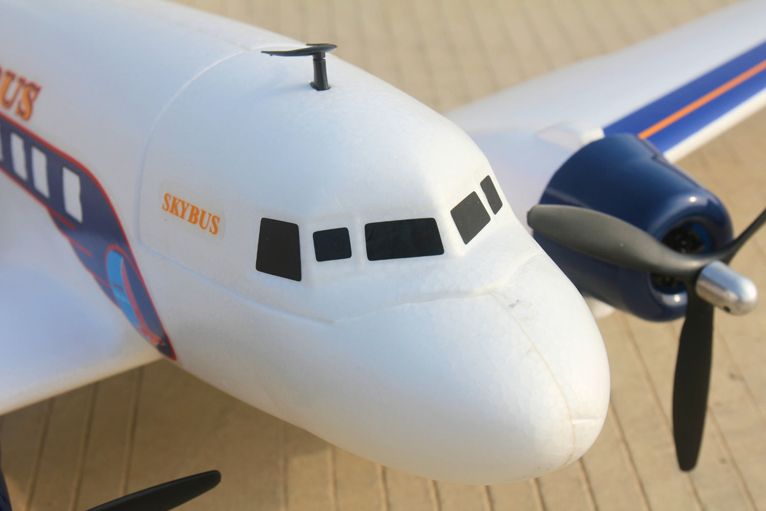 Dynam-DC-3-Skybus-White-RC-Radio-Controlled-Warbird-Airplane-1500mm-Wingspan-PNP-SPNP-BNF-RTF-6C-DY8931WT