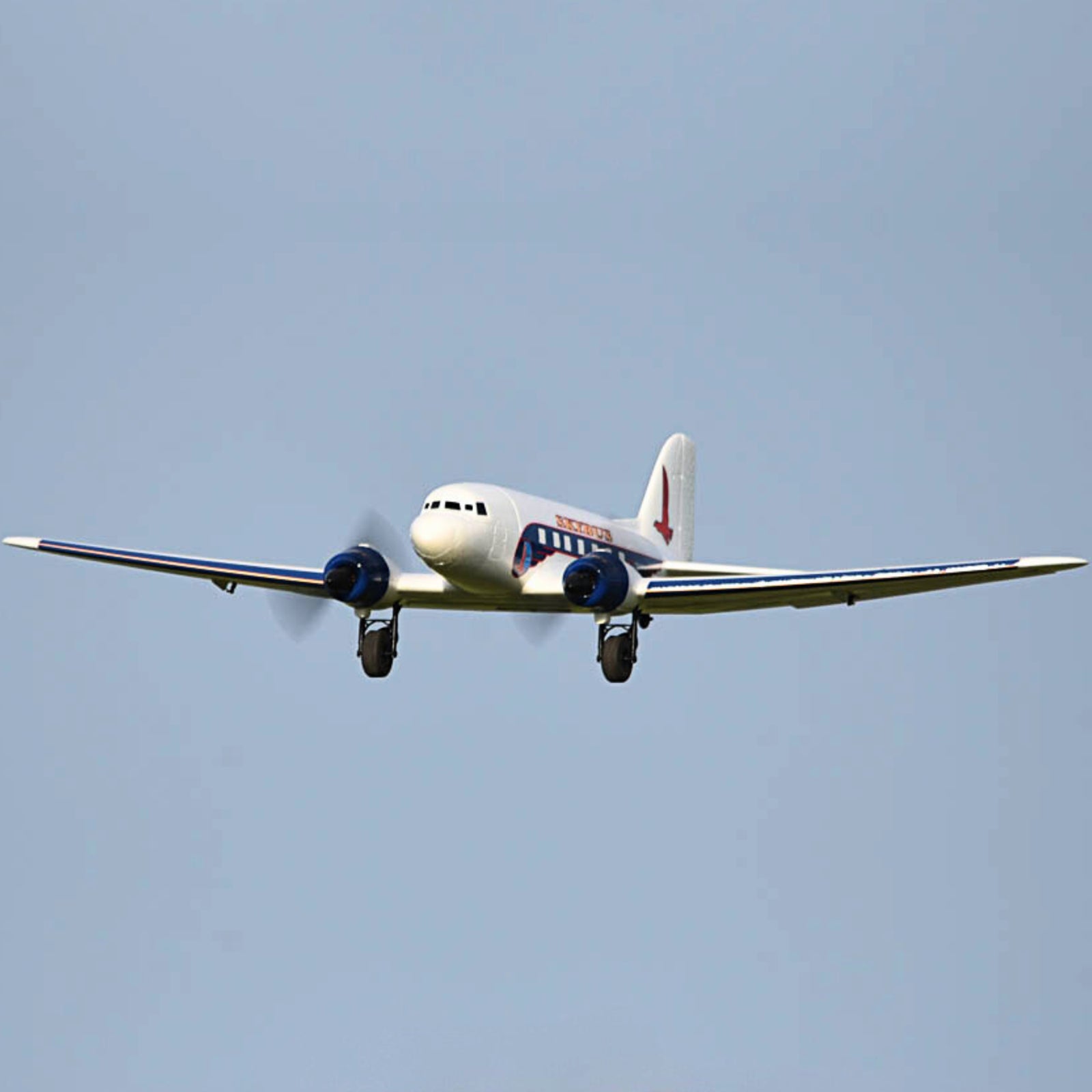 Dynam-DC-3-Skybus-White-RC-Radio-Controlled-Warbird-Airplane-1500mm-Wingspan-PNP-SPNP-BNF-RTF-6C-DY8931WT