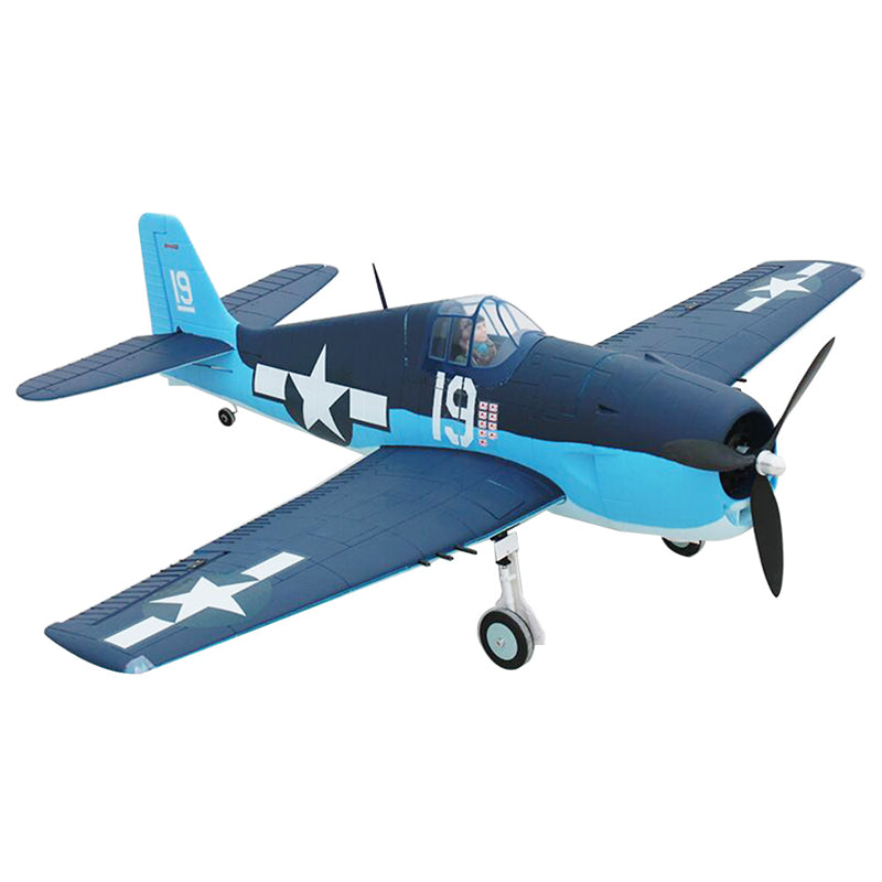 Dynam F6F Hellcat V2 Blue RC Warbird Plane 1270mm 50inch Wingspan PNP/BNF/RTF - DY8958BL