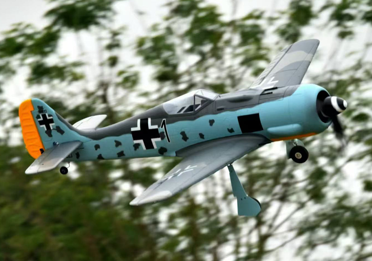 Dynam Focke Wulf FW 190 V3 4S Radio Controlled Warbird Plane 1300mm Flaps