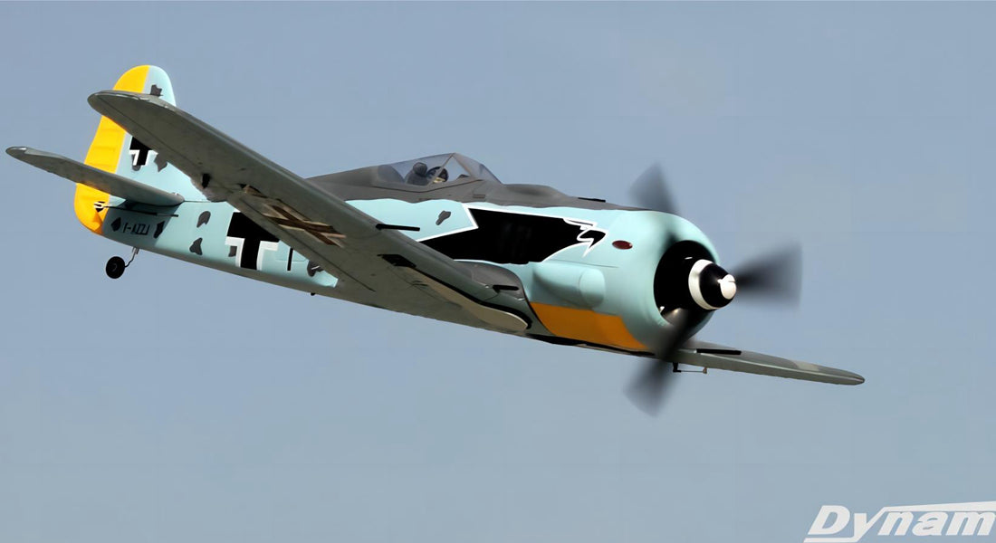 Dynam Focke Wulf FW-190 V3 RC Warbird Plane 1270mm 50inch Wingspan PNP/BNF/RTF - DY8949