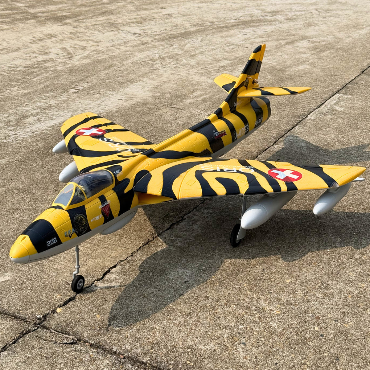 Dynam Hawker Hunter 4S 70mm 12 Blade RC Remote Control Beginner EDF Jet Airplane Flaps PNP BNF SPNP RTF DY8976