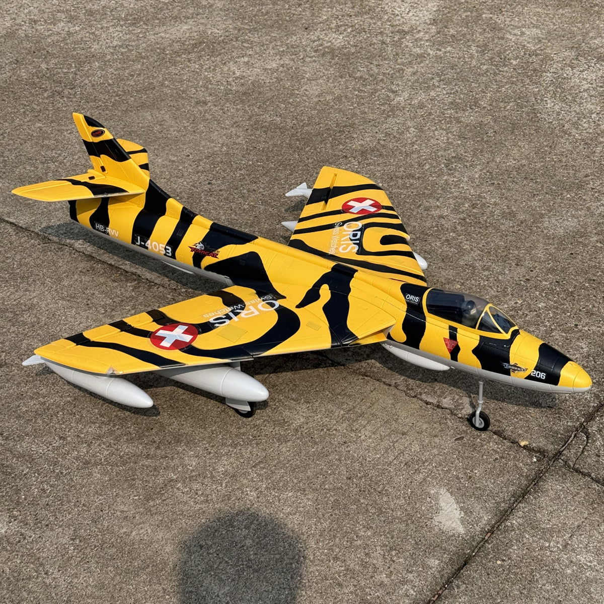 Dynam Hawker Hunter 4S 70mm 12 Blade RC Remote Control Beginner EDF Jet Airplane Flaps PNP BNF SPNP RTF DY8976