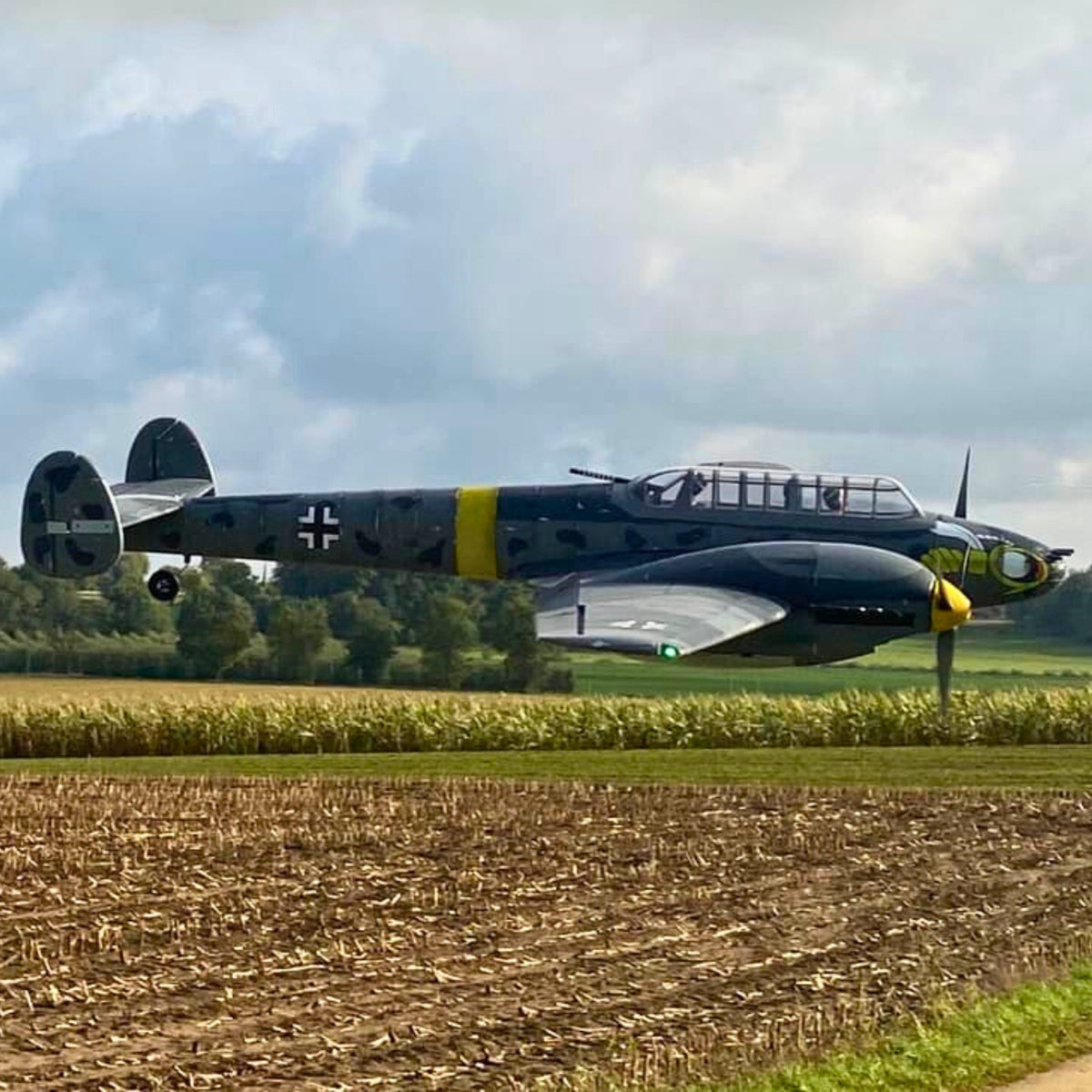 Dynam-Messerschmitt-BF-110-V3-4S-Twin-Engine-RC-Warbird-Plane-1500mm-Flaps-SRTF-DY8963