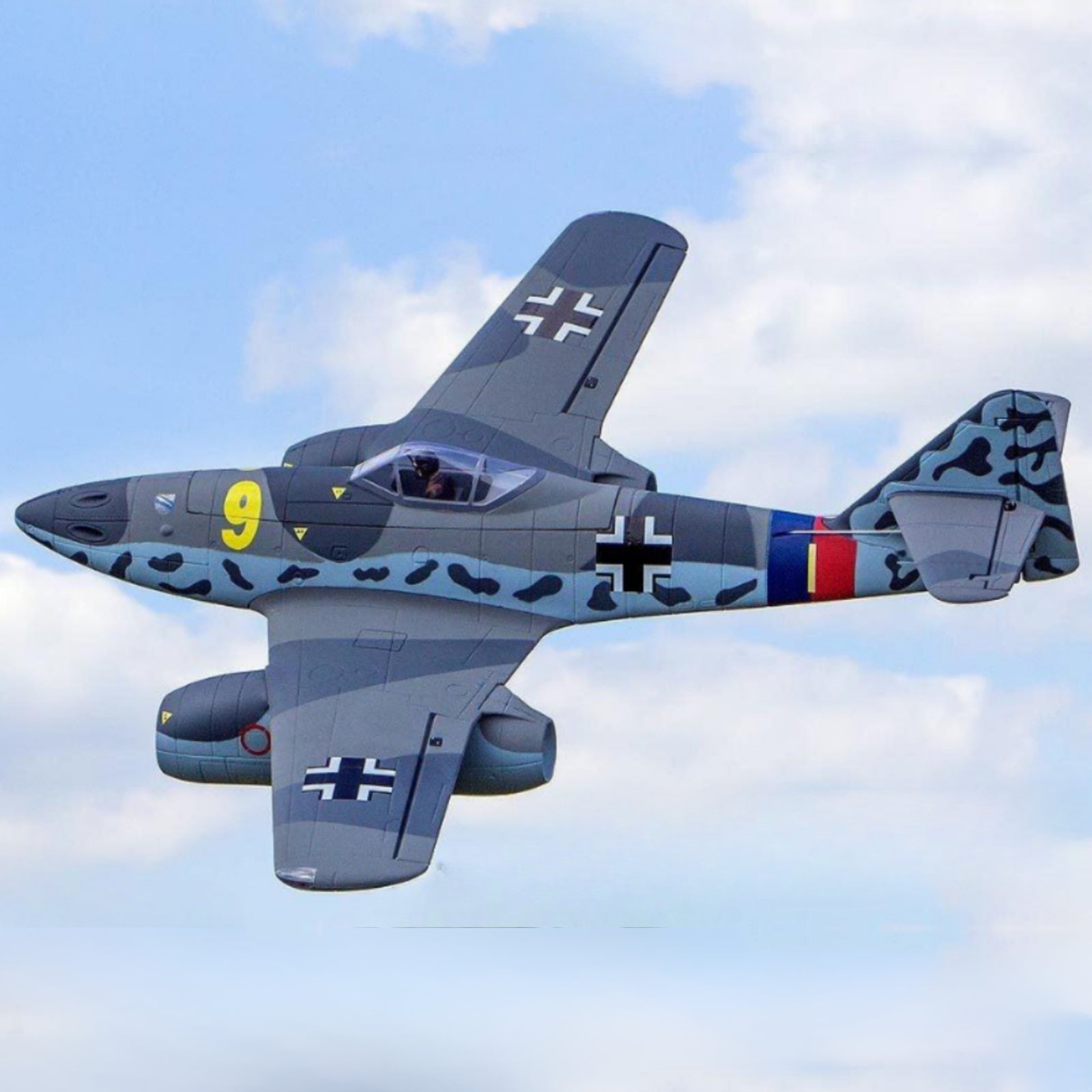 Dynam-Messerschmitt-Me-262-V2-4S-Twin-70mm-EDF-RC-Radio-Controlled-Jet-1500mm-Wingspan-PNP-SPNP-BNF-RTF-8C-DY8950GY