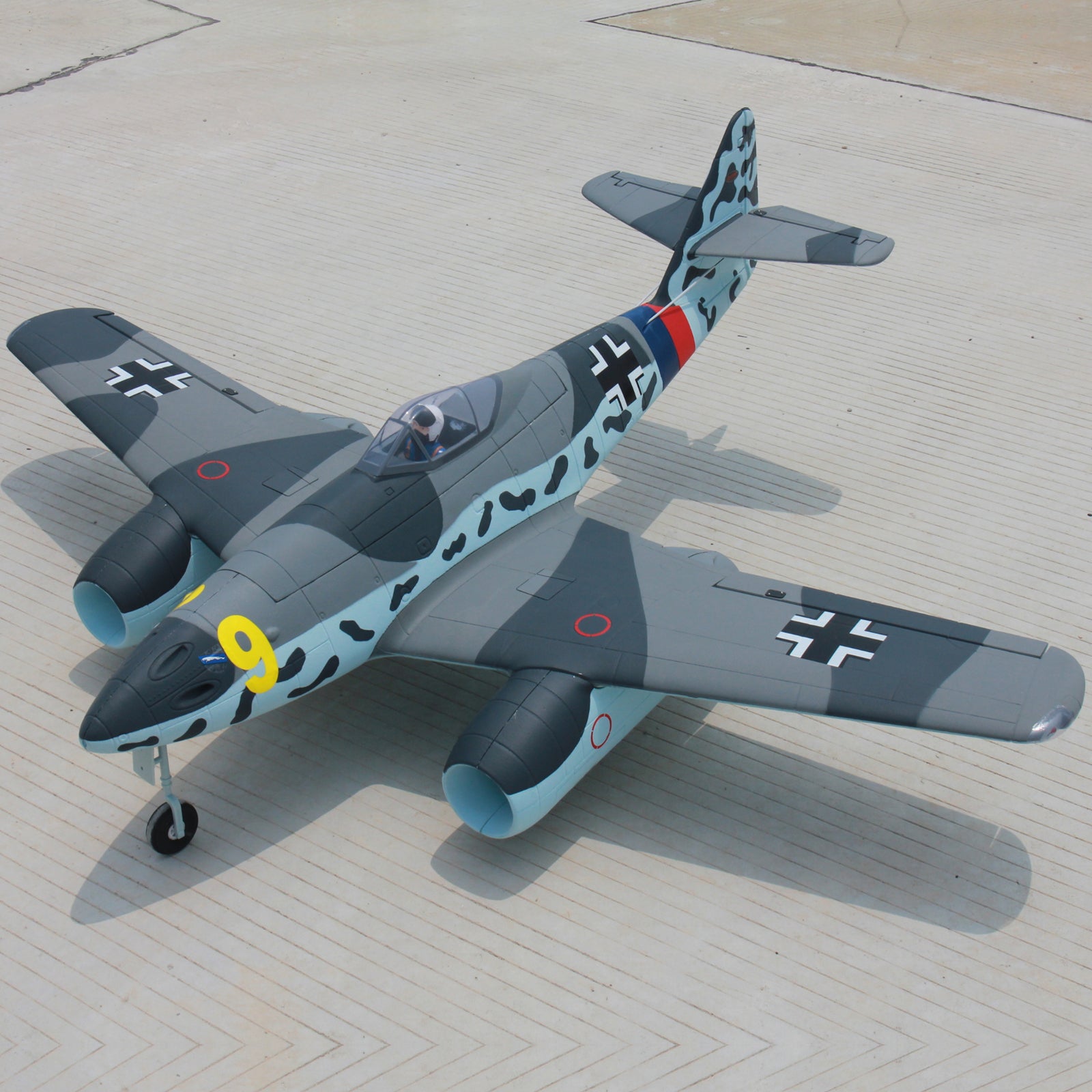 Dynam-Messerschmitt-Me-262-V2-4S-Twin-70mm-EDF-RC-Radio-Controlled-Jet-1500mm-Wingspan-PNP-SPNP-BNF-RTF-8C-DY8950GY