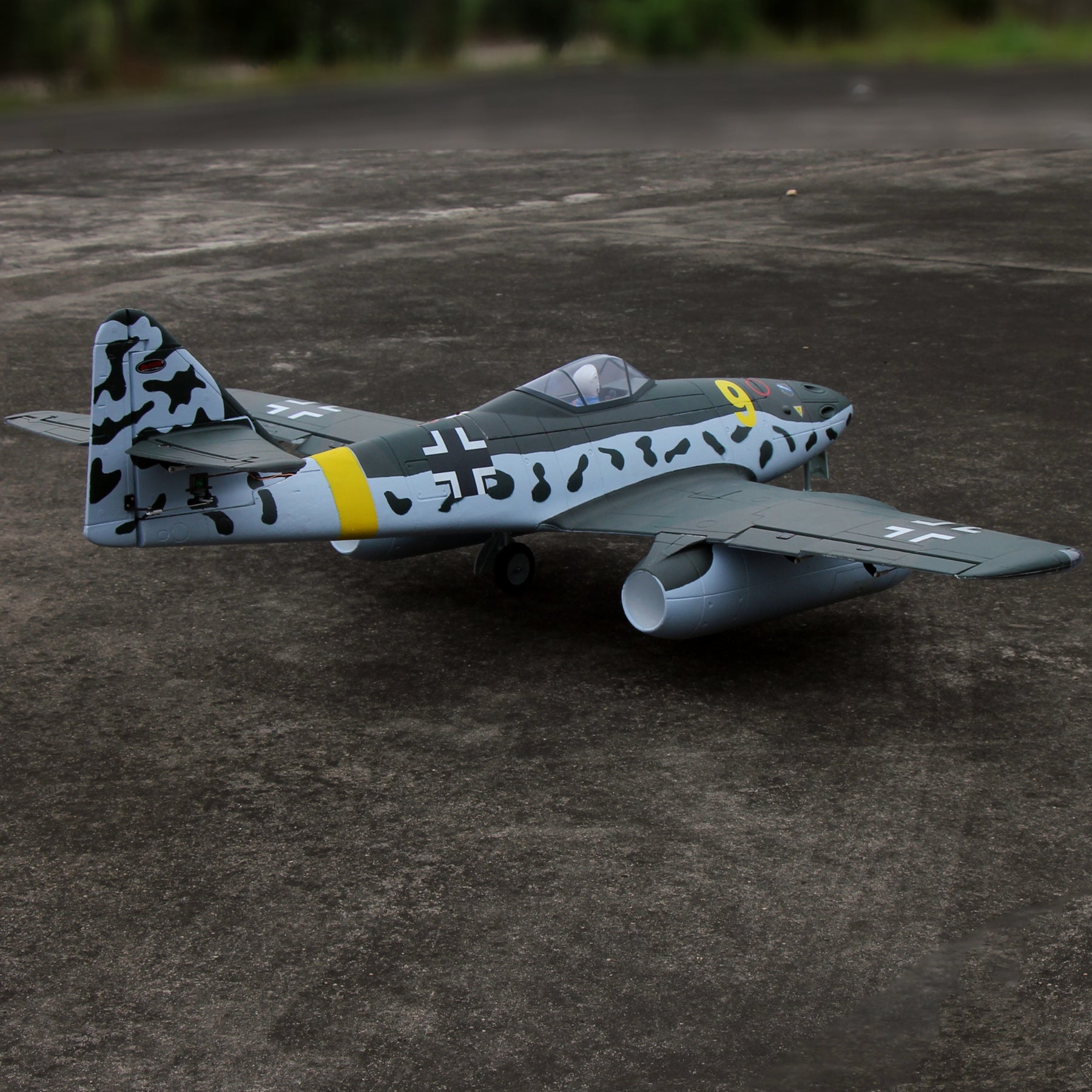 Dynam Messerschmitt Me 262 V2 PRO 6S 12 Blade Twin 70mm RC Remote Control EDF Jet 1.5m Wingspan Flaps PNP DY8950V2