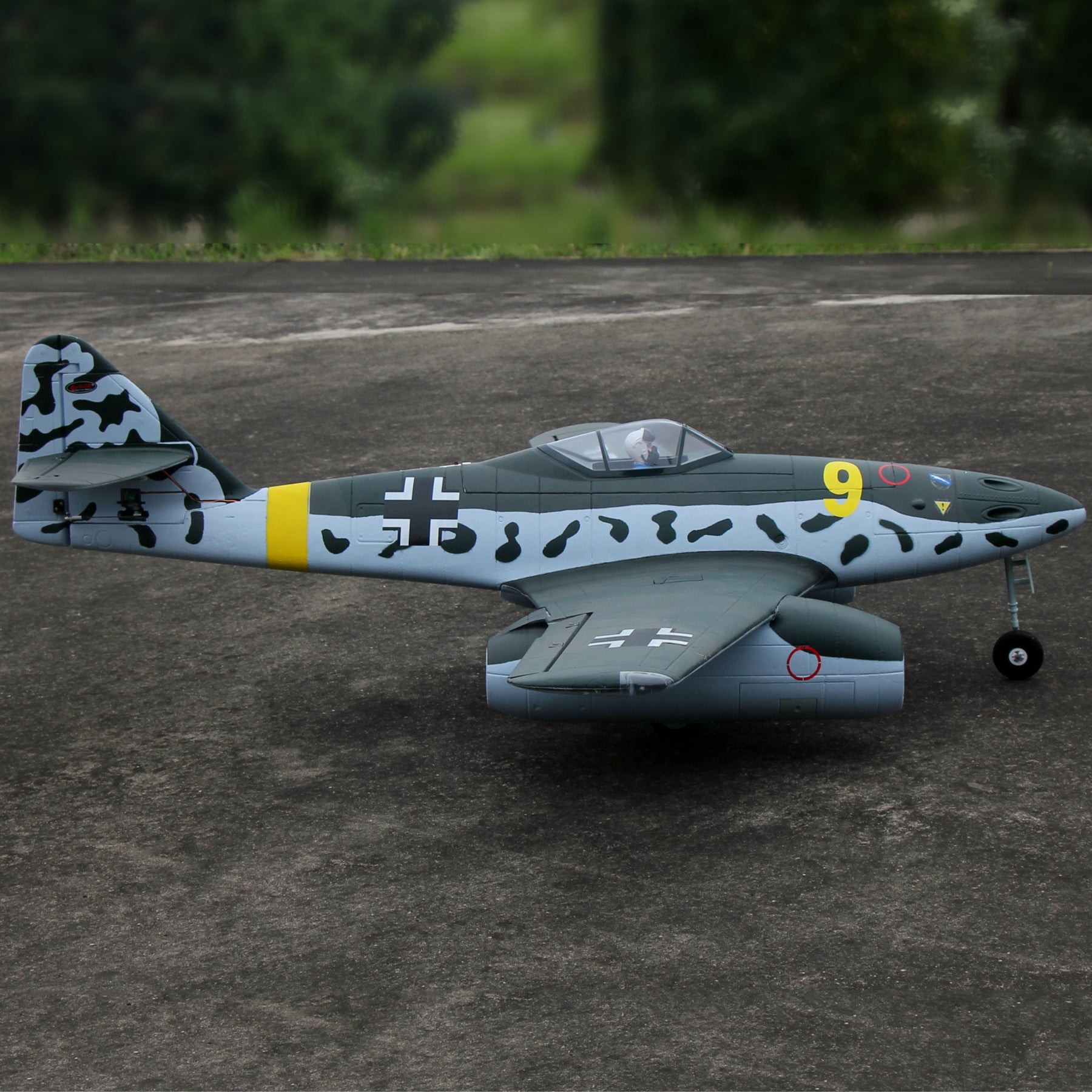 Dynam Messerschmitt Me 262 V2 PRO 6S 12 Blade Twin 70mm RC Remote Control EDF Jet 1.5m Wingspan Flaps PNP DY8950V2