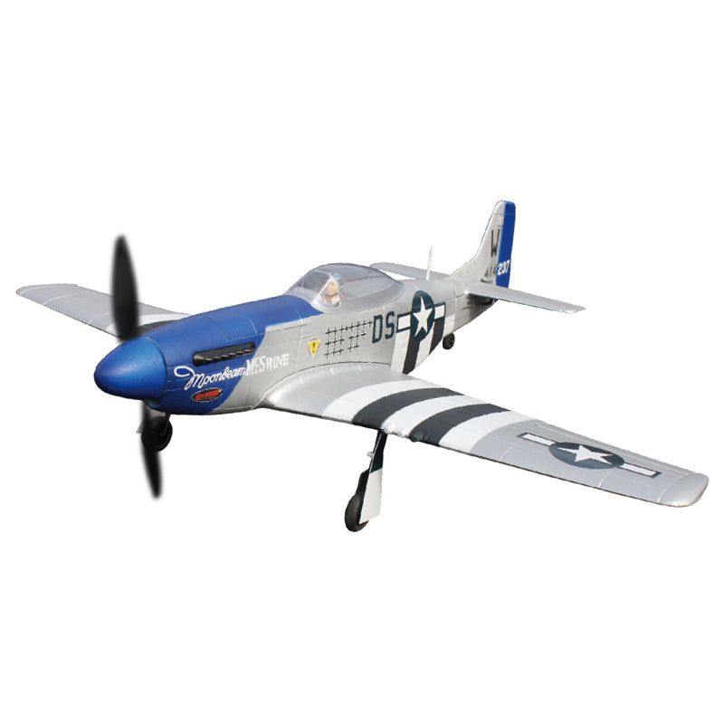 Dynam Mini P51D Mustang V2 RC Warbird Plane 762mm 30inch Wingspan PNP/BNF/RTF - DY8964