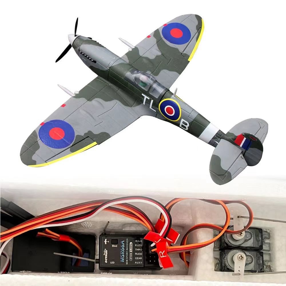 EU Only! Dynam Mini Spitfire V2 900mm Wingspan 3S RC Warbird Plane - SRTF