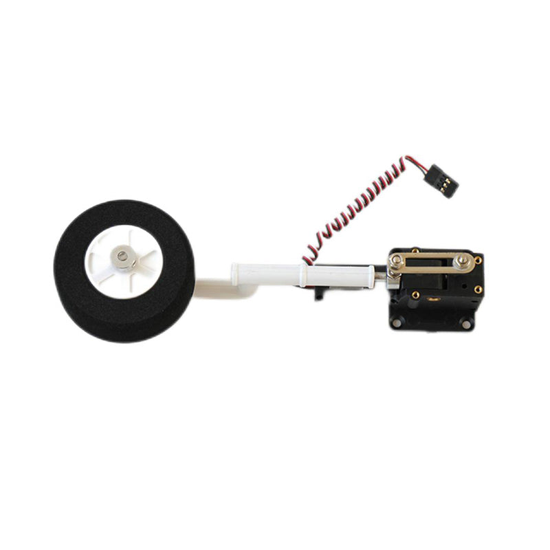 rc plane nose gear Dynam P-61 E-Retract for Nose Gear w/ Strut & Wheel