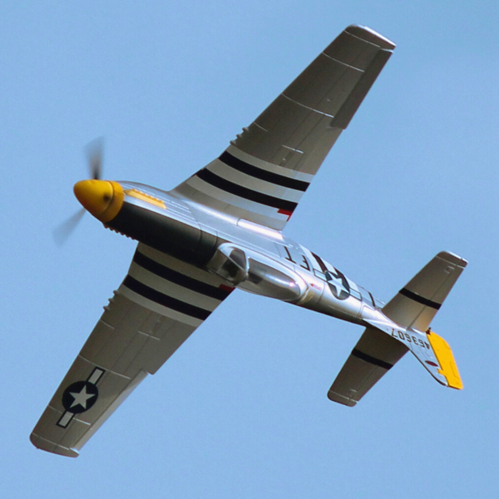 Dynam-P51-Mustang-V2-Silver-RC-Radio-Controlled-Warbird-Plane-1200mm-Wingspan-PNP-SPNP-BNF-RTF-DY8939SV