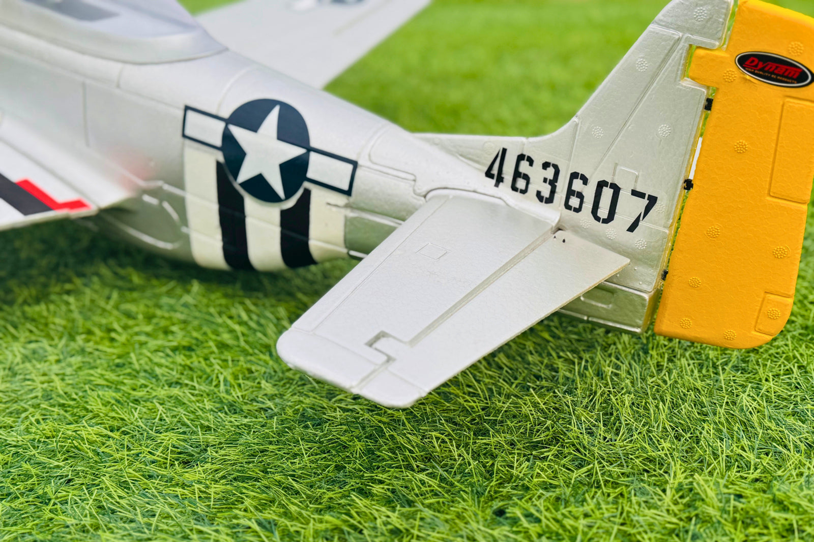 Dynam-P51-Mustang-V2-Silver-RC-Radio-Controlled-Warbird-Plane-1200mm-Wingspan-PNP-SPNP-BNF-RTF-DY8939SV