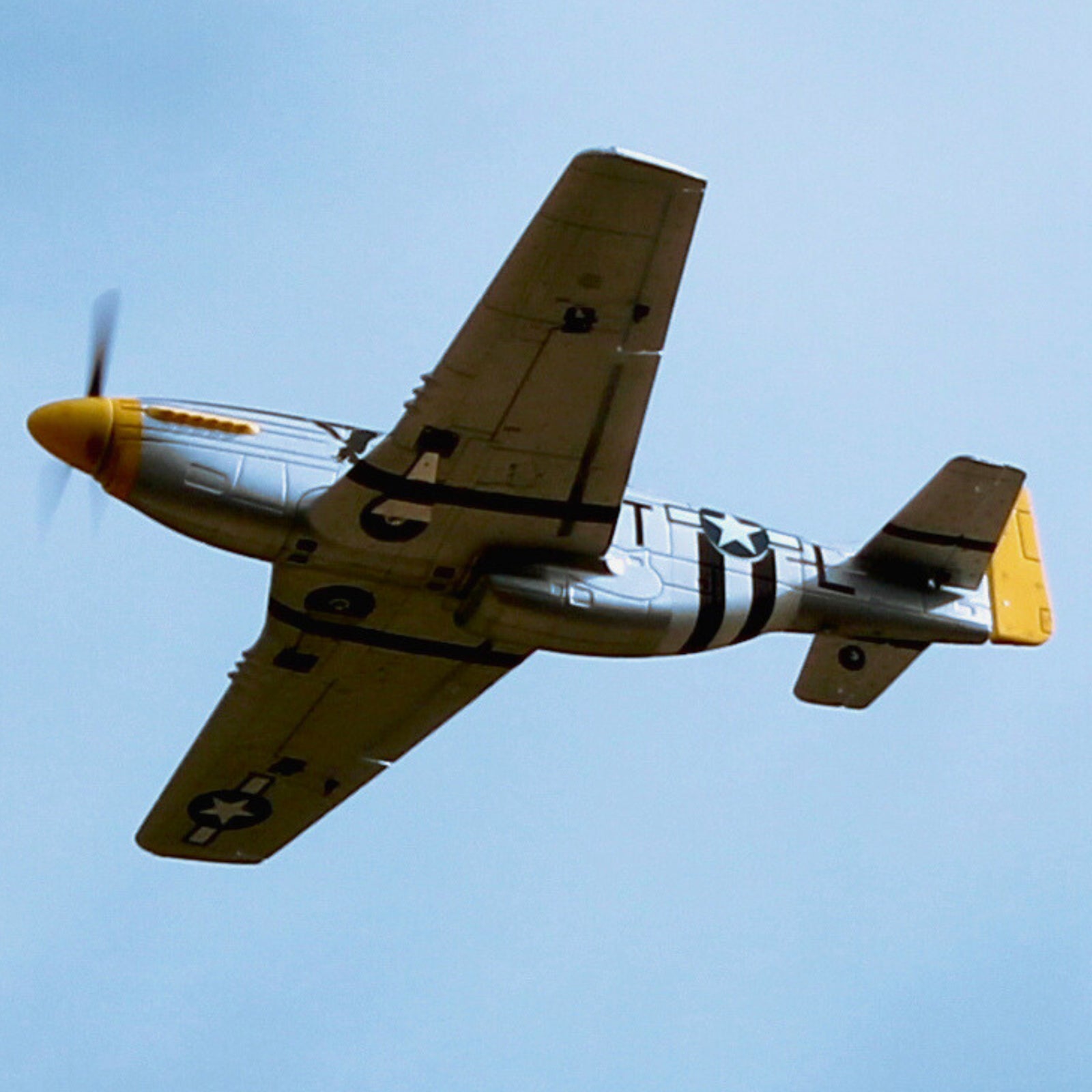 Dynam-P51-Mustang-V2-Silver-RC-Radio-Controlled-Warbird-Plane-1200mm-Wingspan-PNP-SPNP-BNF-RTF-DY8939SV