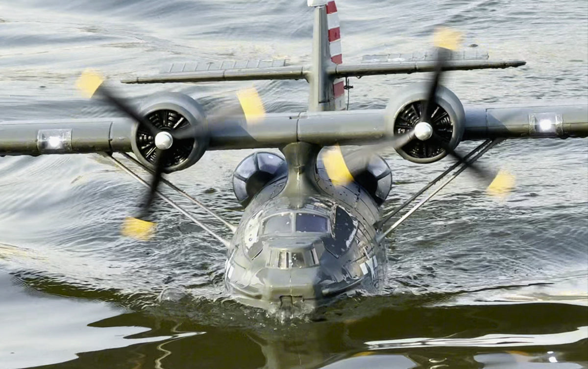 Dynam-PBY-Catalina-V2-Grey-Twin-Engine-Radio-Controlled-Pontoon-Plane-1500mm-Wingspan-PNP-PNP_iStone-BNF-SRTF-DY8943GY