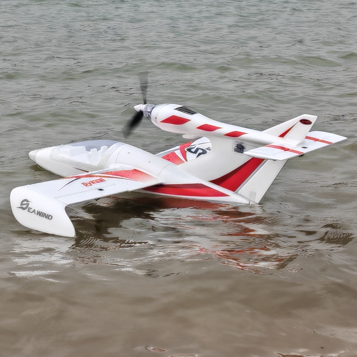 Dynam-Seawind-V2-Red-4S-Radio-Controlled-Beginner-Seaplane-1220mm-Wingspan-Landing-Gear-PNP-BNF-SRTF-iStone-DY8968V2RD