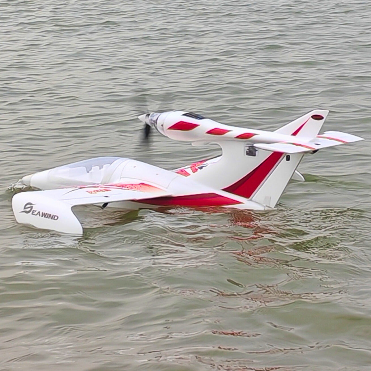 Dynam-Seawind-V2-Red-4S-Radio-Controlled-Beginner-Seaplane-1220mm-Wingspan-Landing-Gear-PNP-BNF-SRTF-iStone-DY8968V2RD