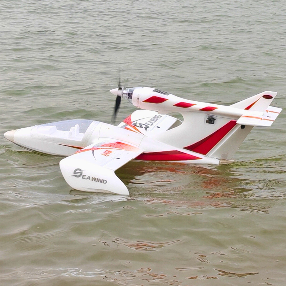 Dynam-Seawind-V2-Red-4S-Radio-Controlled-Beginner-Seaplane-1220mm-Wingspan-Landing-Gear-PNP-BNF-SRTF-iStone-DY8968V2RD