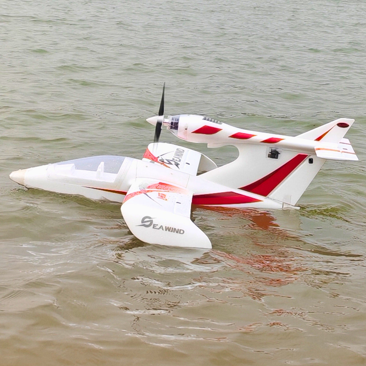Dynam-Seawind-V2-Red-4S-Radio-Controlled-Beginner-Seaplane-1220mm-Wingspan-Landing-Gear-PNP-BNF-SRTF-iStone-DY8968V2RD