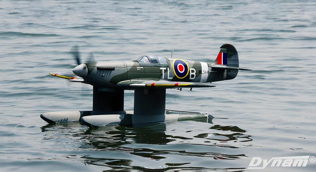 Dynam Supermarine Spitfire MK.VB Green RC Warbird Seaplane 1200mm 47inch Wingspan PNP/BNF/RTF - DY8975