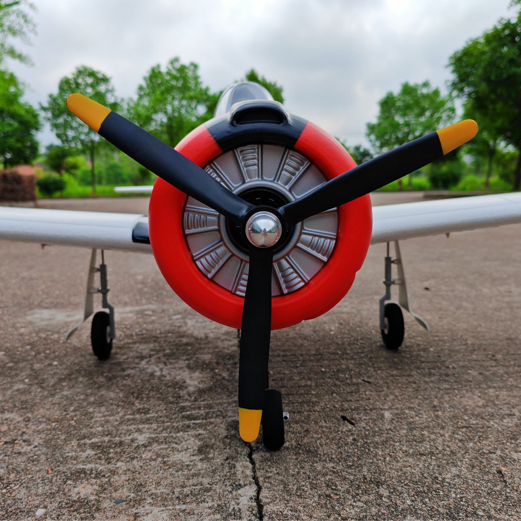 Dynam T28 Trojan V2 Red 4S RC Remote Control Warbird Airplane 1300mm Wingspan w/ Flaps DY8940RD