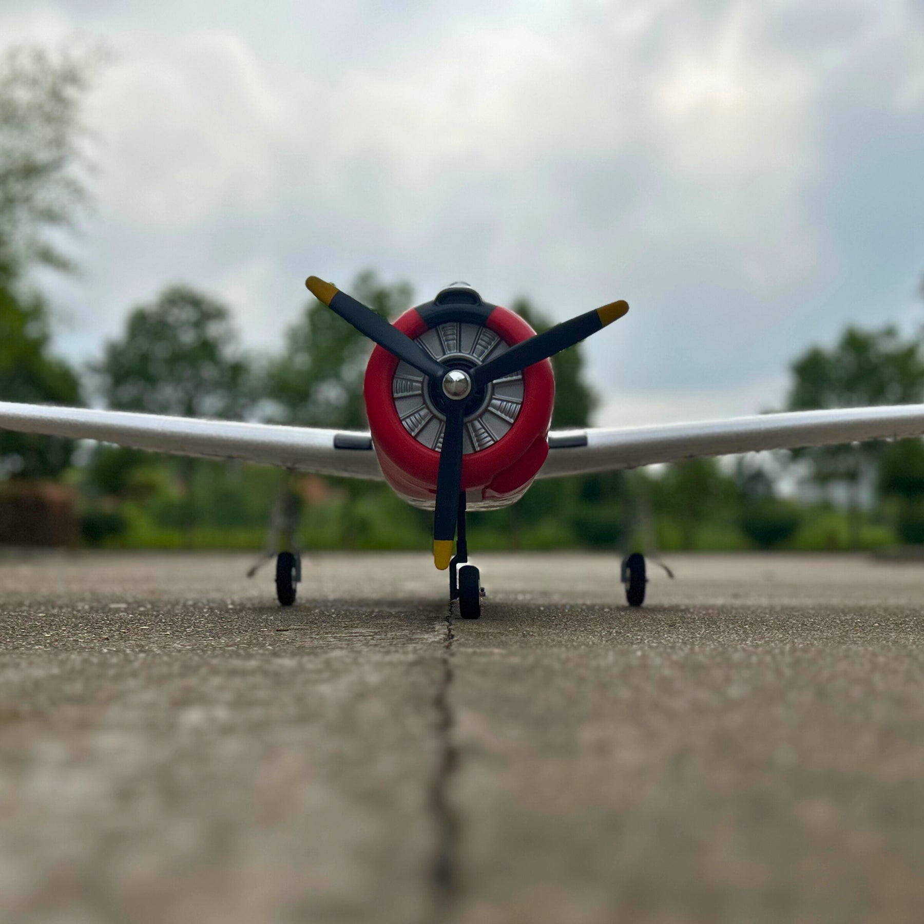 Dynam T28 Trojan V2 Red 4S RC Remote Control Warbird Airplane 1300mm Wingspan w/ Flaps DY8940RD