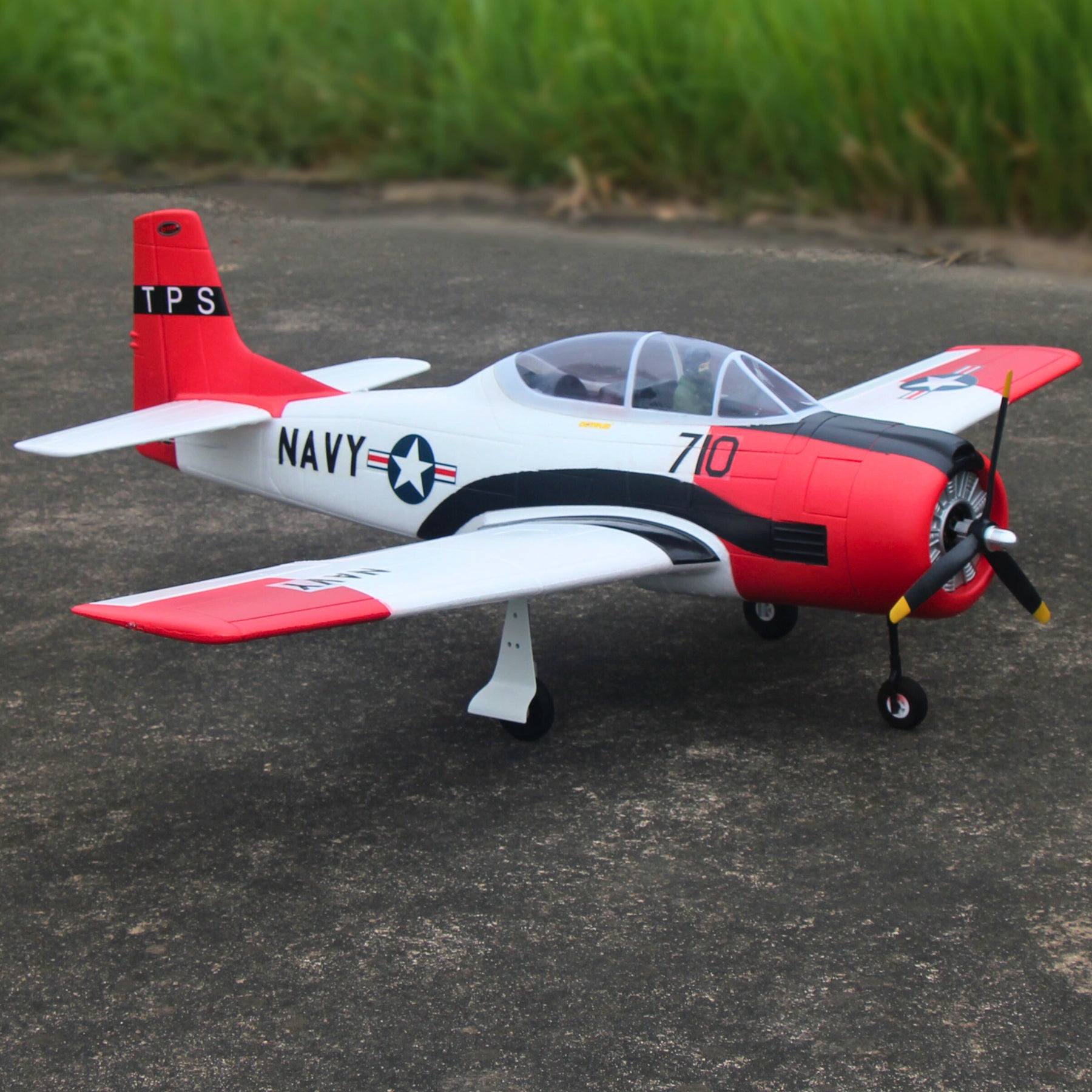 Dynam T28 Trojan V2 Red 4S RC Remote Control Warbird Airplane 1300mm Wingspan w/ Flaps DY8940RD